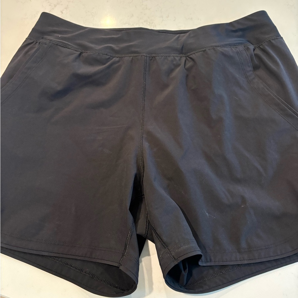 Lands' End Women's Black Swim Shorts with Wide Waistband